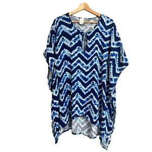 Reaction Kenneth Cole Tie Dye Swim Coverup Medium